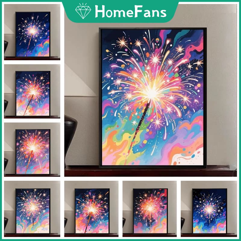 Ypdhf Céu Radiante 5D DIY Pintura Diamante Redondo Strass Ponto Cruz Decoração De Parede Para Casa Kits De Artesanato De