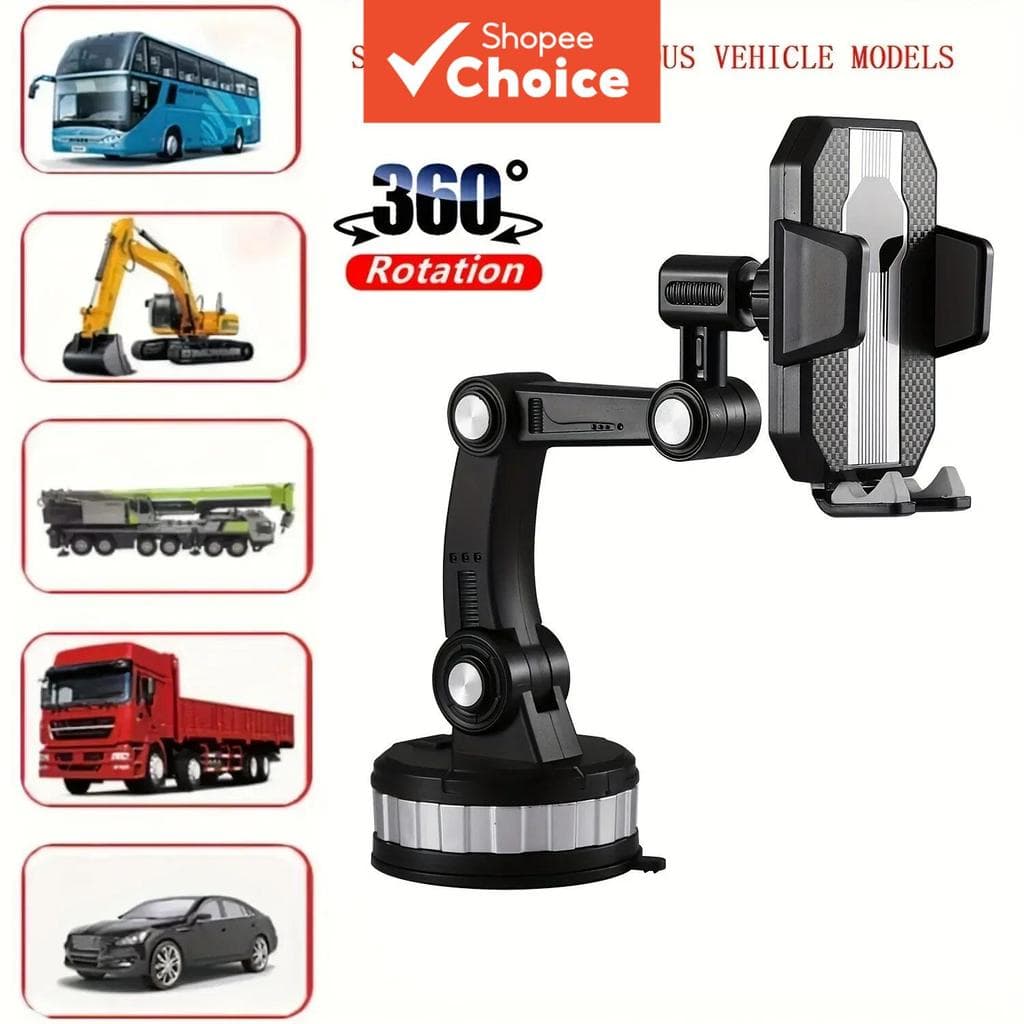 Suporte de telefone giratório 360° para painel central de carro Saimili, suporte universal para GPS e smartphones