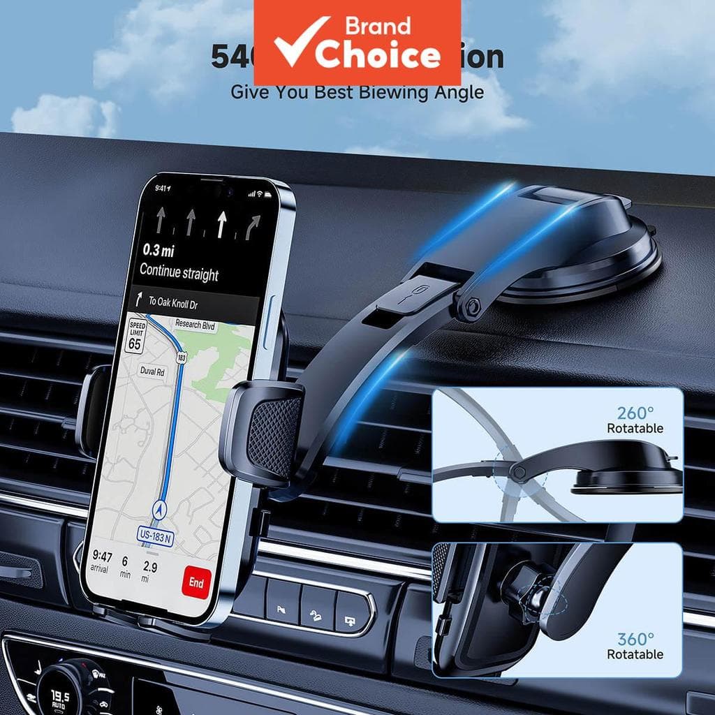 Suporte Para Telefone Carro Tkzj T005s , Versão Atualizada , Vertical Horizontal Ajustável , Painel , Compatível Com Tod