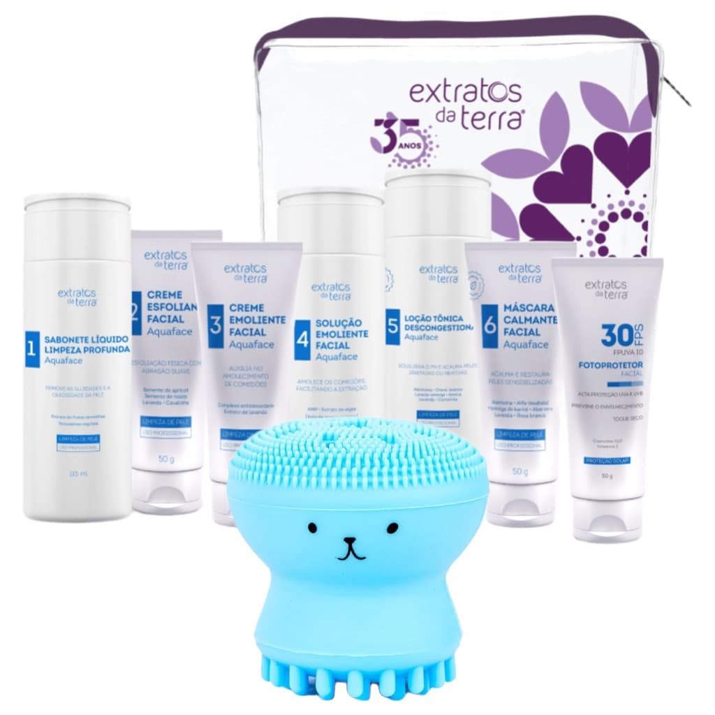 Mini Kit Limpeza De Pele Completo - Extratos Da Terra