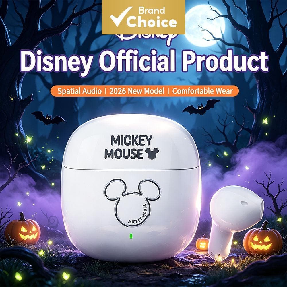 Fones de Ouvido Disney Q3: Colaboração com Personagens, Fones Bluetooth, Graves Potentes, Fones de Ouvido Transparentes,