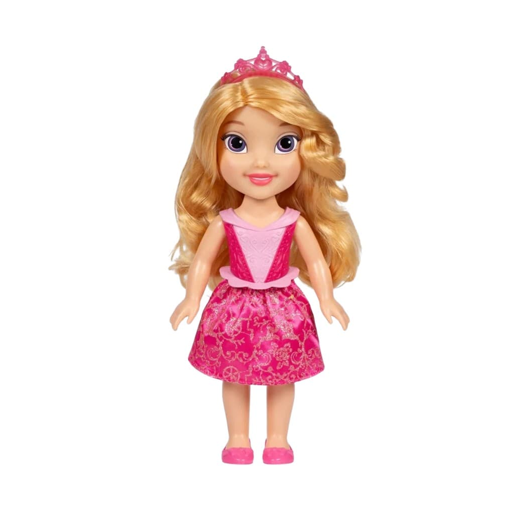 Boneca Princesa Disney Aurora Multikids - Corpo Articulado, Vestido Rosa, 33cm
