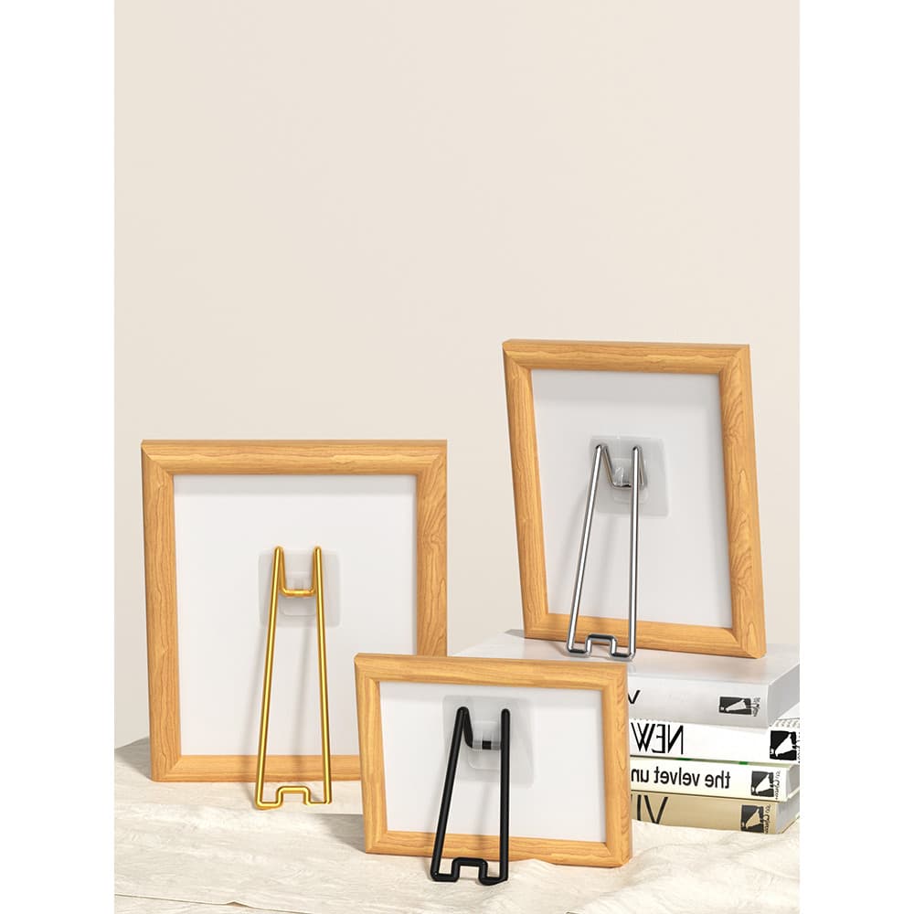 Suporte para moldura de foto, suporte traseiro para álbum de fotos, suporte fixo, mesa de balanço, prateleira, lugar de 