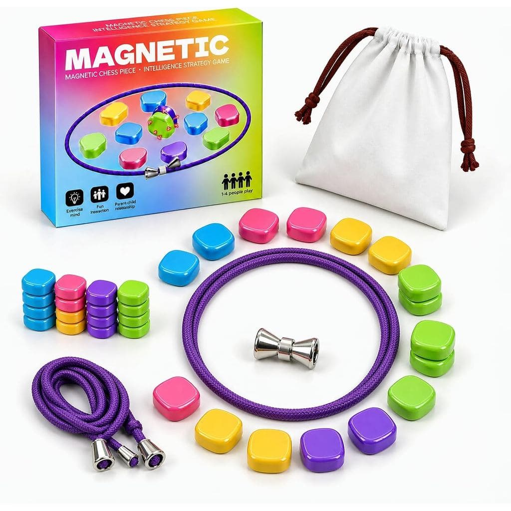 Jogo De Xadrez Magnético Com 32 Pedras , Cordas , Para Família , Festas , Viagens E Camping , Jogos De Estratégia De Que