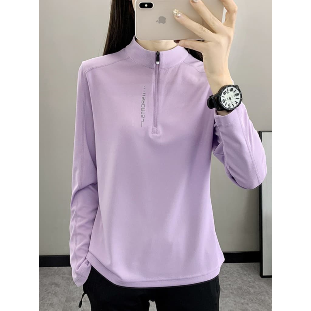 Roupas de secagem rápida de manga comprida femininas primavera verão roupas de Yoga Fitness esportes camiseta de secagem