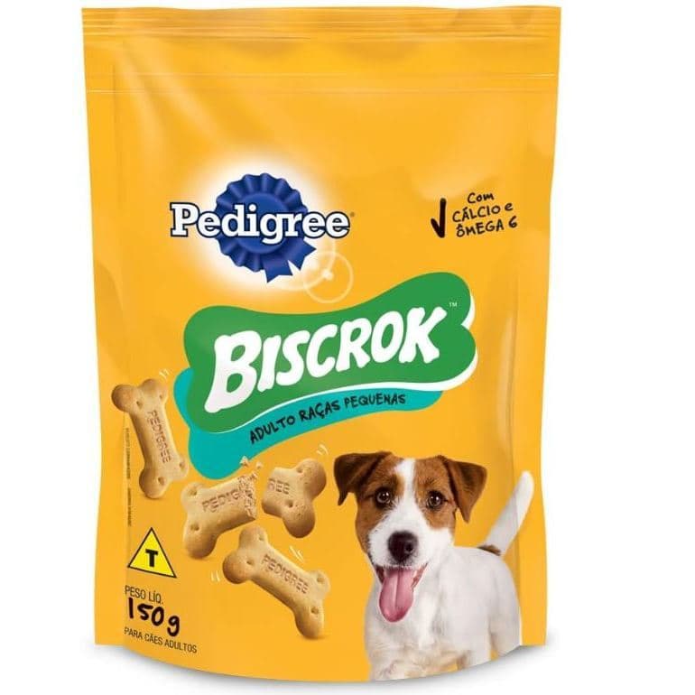 BISCOITO PEDIGREE BISCROK RAÇAS PEQUENAS- Peso- 01 KG - Pacote de 150G