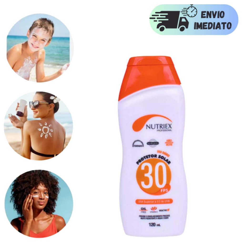 Protetor Solar Fator 30 Oil Free Não Oleoso Solda Exposição Solar Trabalho Industrial Proteção Pele