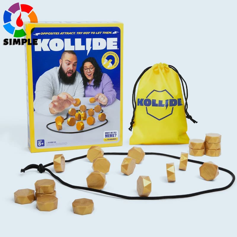 Kollide by Relatable, Jogo Magnético Empolgante para Noites de Jogos em Família, Divertido para 2 Jogadores, Inclui 1 Co