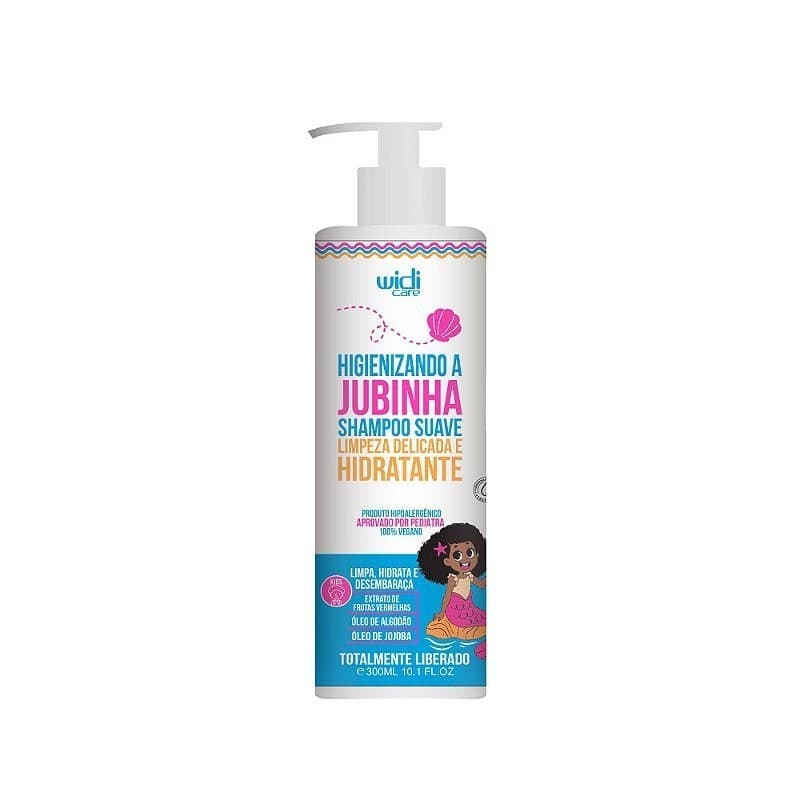 HIGIENIZANDO A JUBINHA SHAMPOO SUAVE LIMPEZA DELICADA E HIDRATANTE - WD - 300 ML