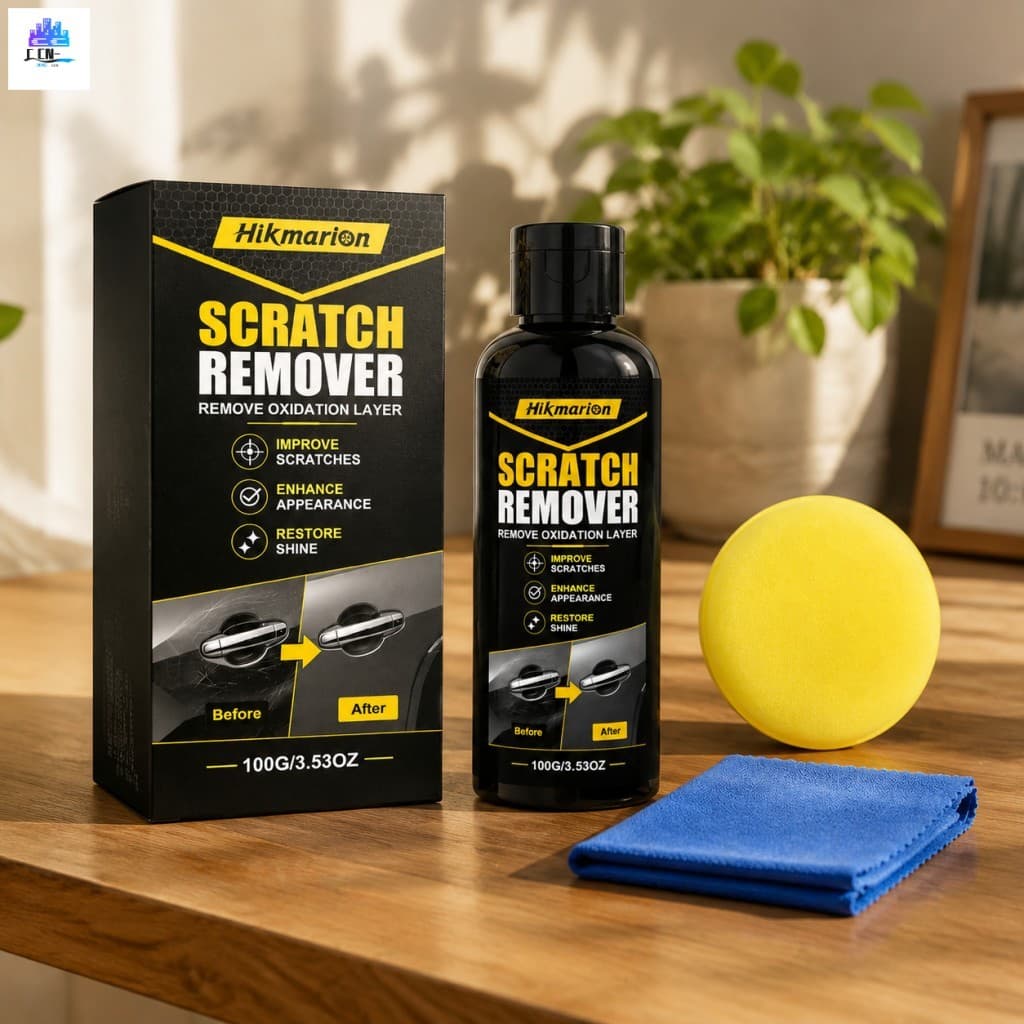 Kit Removedor De Arranhões De Carro 100g Composto De Polimento De Reparo De Pintura Com Toalha De Esponja Para Carros SU
