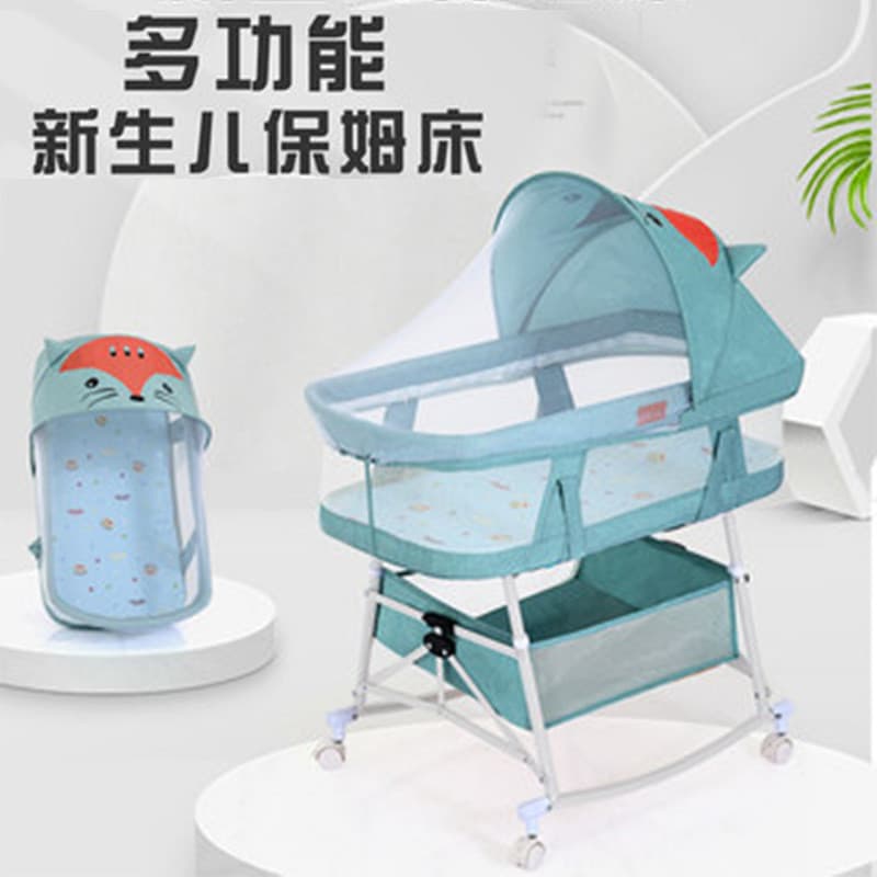 Berço recém-nascido cama emenda cama grande bebê Shaker cama bb cama das crianças berço multifuncional móvel dobrável