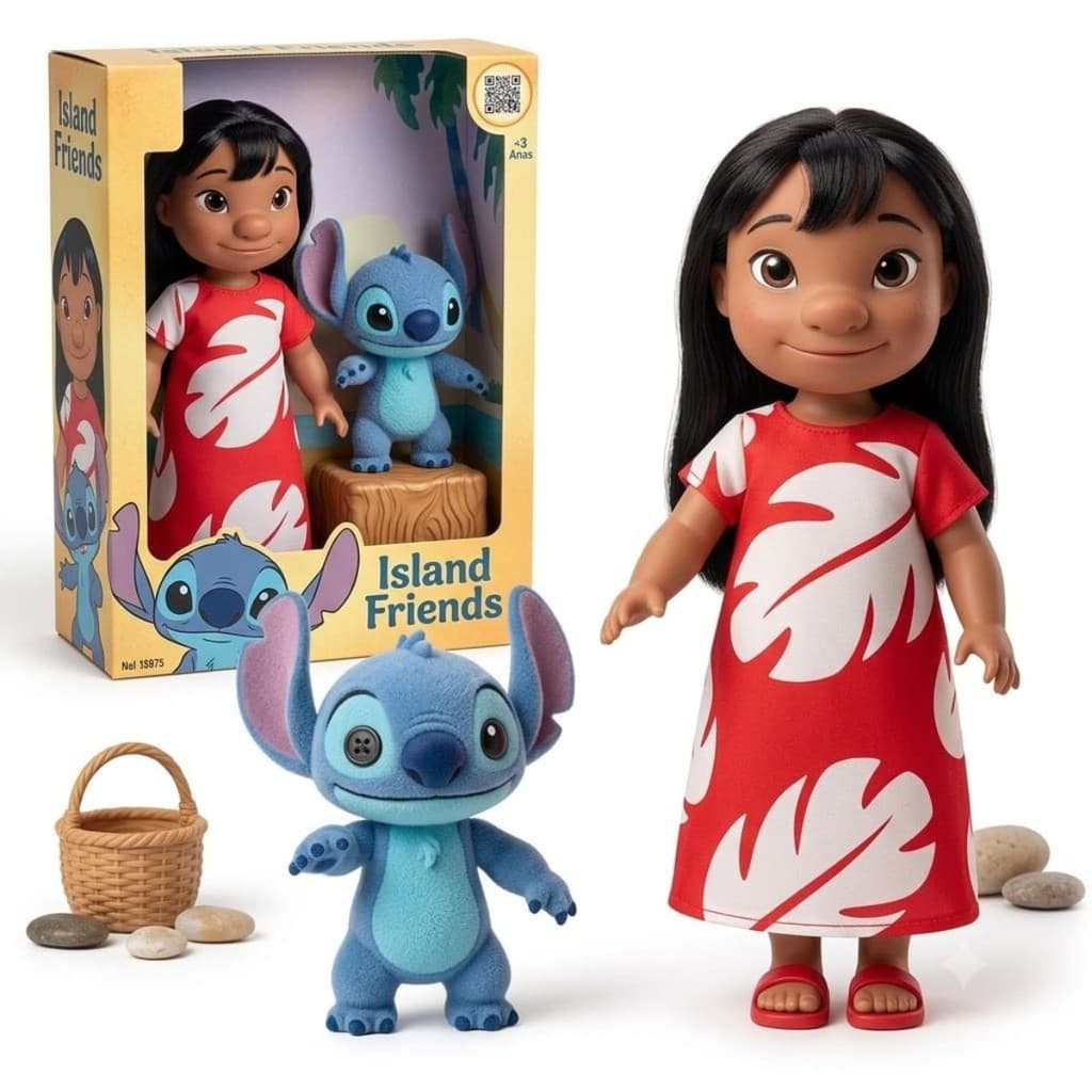 Boneca Lilo e Stitch Disney Articulado Lançamento Filme 2899
