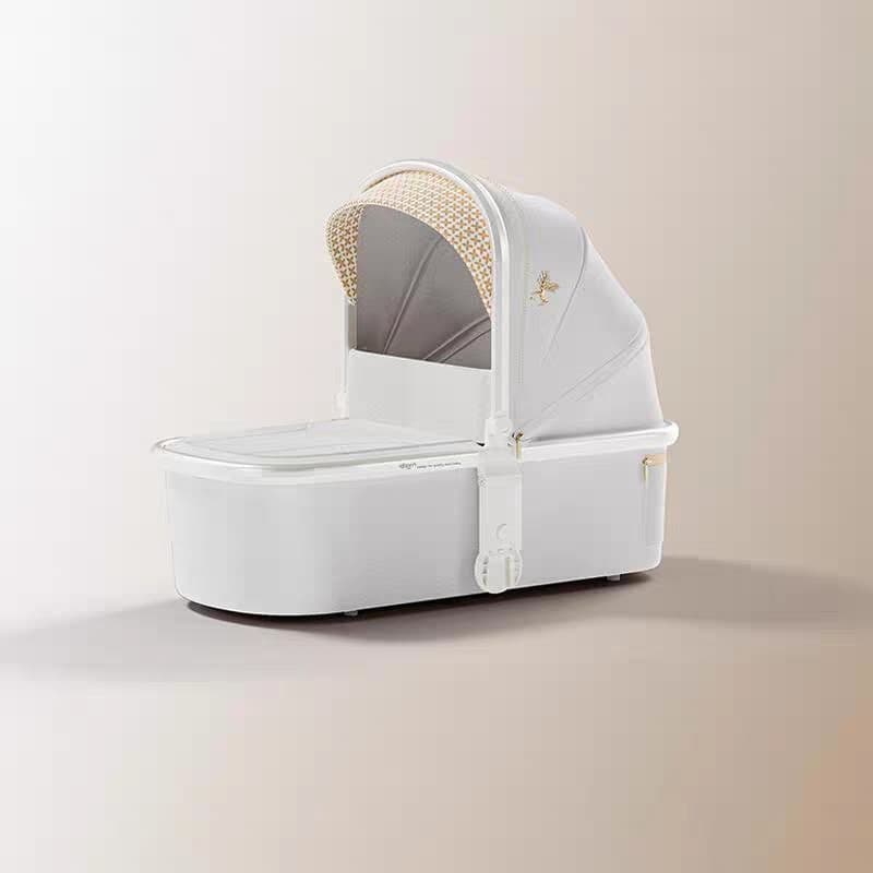 Qborn branco cervos carrinho de bebê Original cesta de dormir recém-nascidos crianças em dois sentidos alta paisagem lev