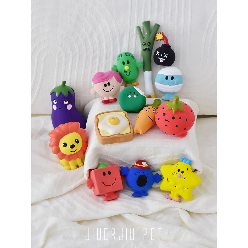 Brinquedo para cachorro látex desenho animado Molar voz aliviar o tédio ferramenta útil filhote de cachorro Teddy Bichon
