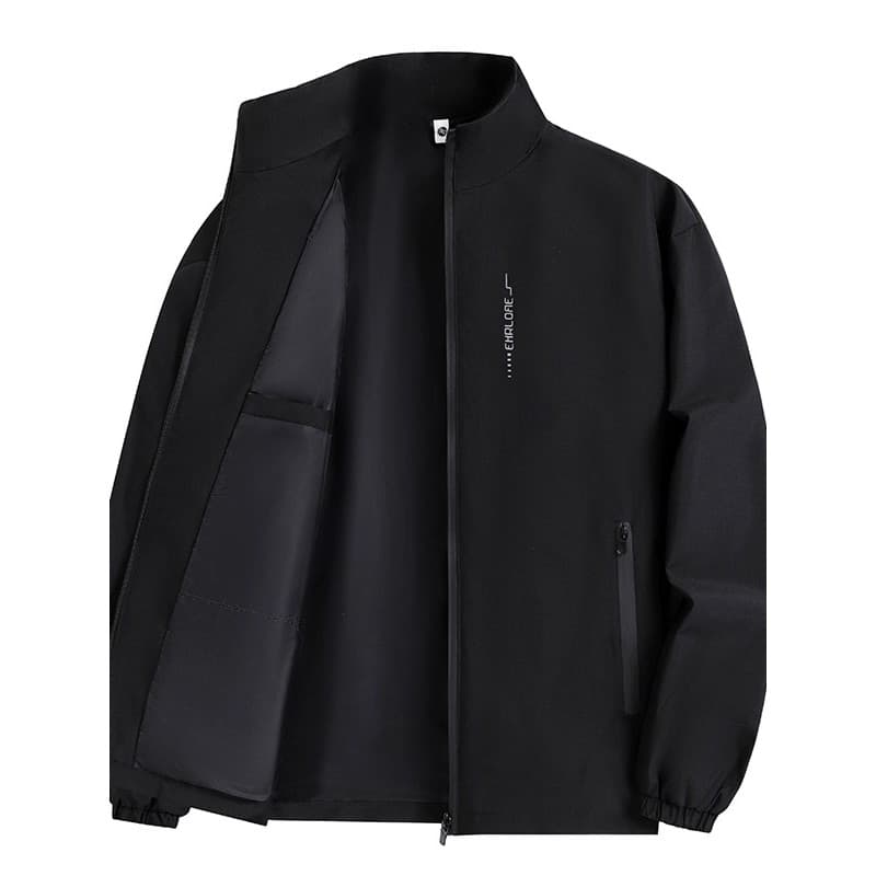 Primavera outono jaqueta masculina Casual moda gola alta jaqueta masculina à prova de vento jaqueta impermeável fina sol