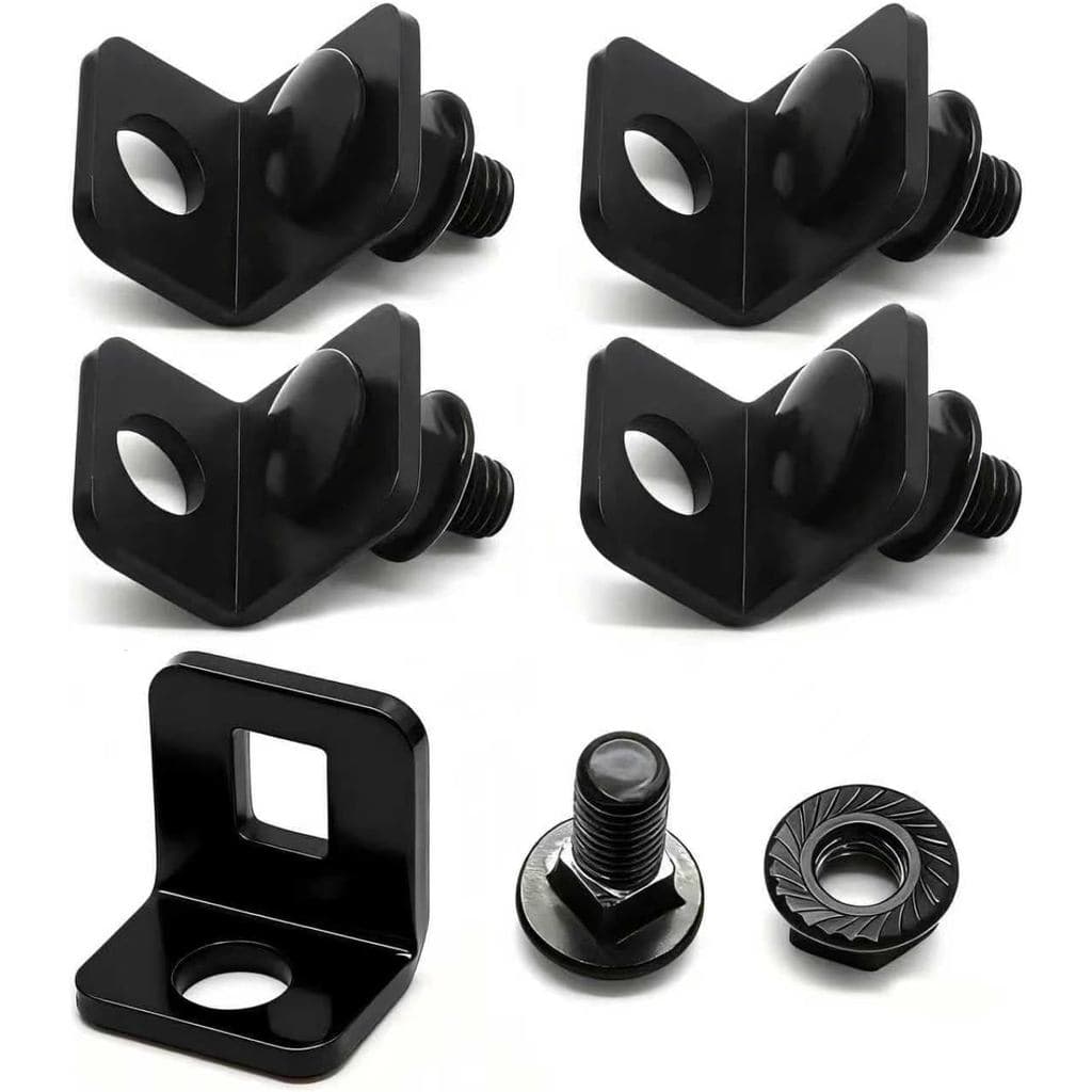 Kn-aack 7286 Sistema de Travamento para Caixa de Ferramentas, Pacote com 5 Peças, Preto – Kit de Travamento para Caixa d
