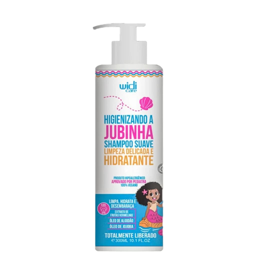 Higienizando a Jubinha Shampoo Suave Limpeza Delicada e Hidratante Widi Care