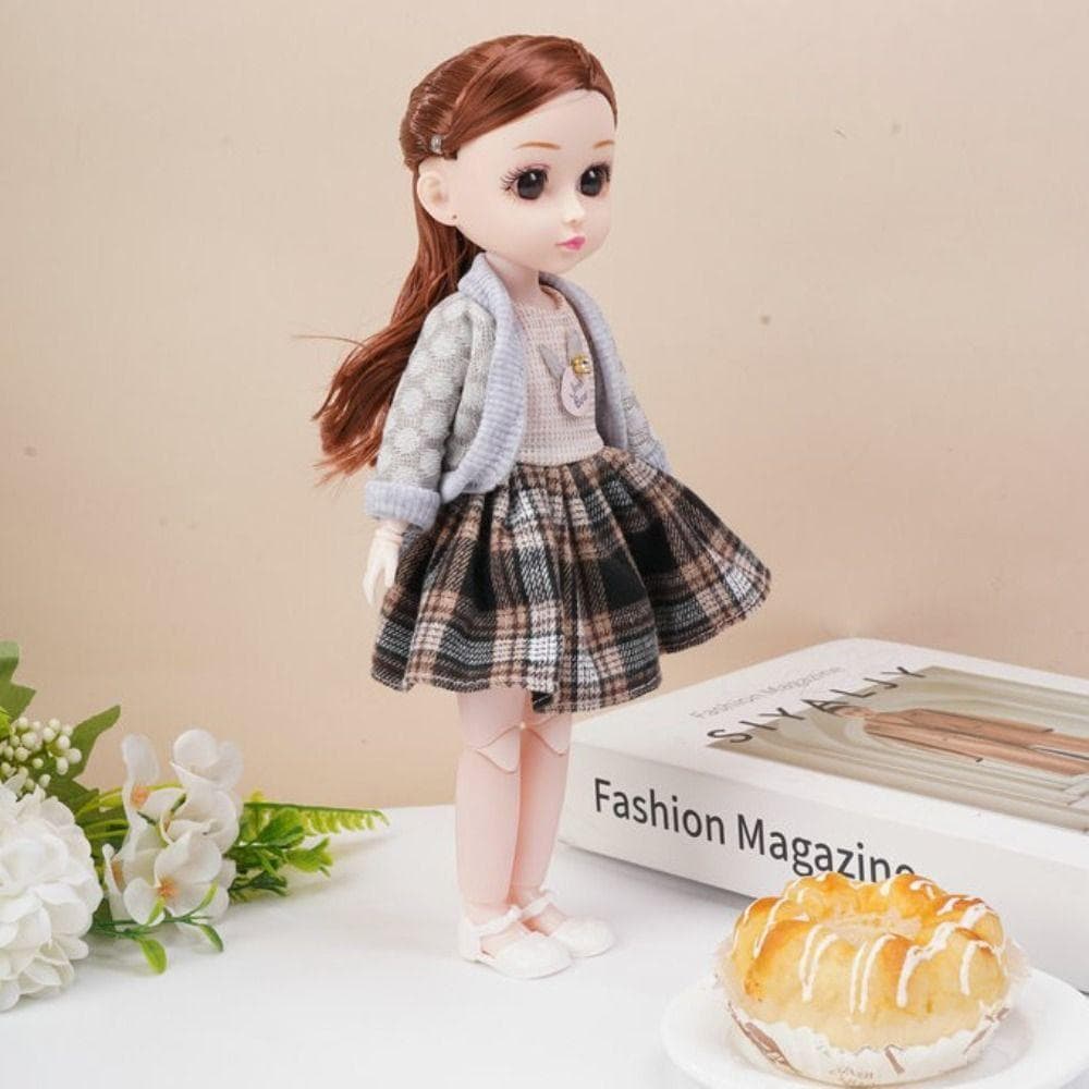  Princess Dress Up Bonecas Bjd , Cabelo Longo Articulado Bola 30cm Boneca Com Roupas , Anime
