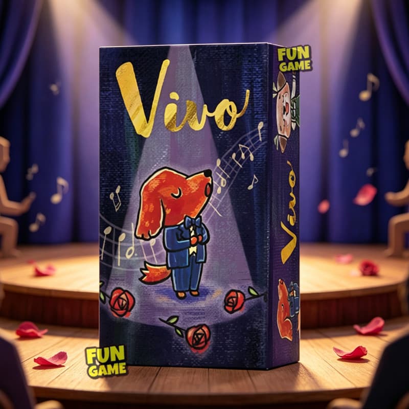 Vivo Jogo De Cartas Bonito Cantor Cão Tabuleiro Música Portátil Temático Truque-Taking Festa Para Família Viagem Reunião