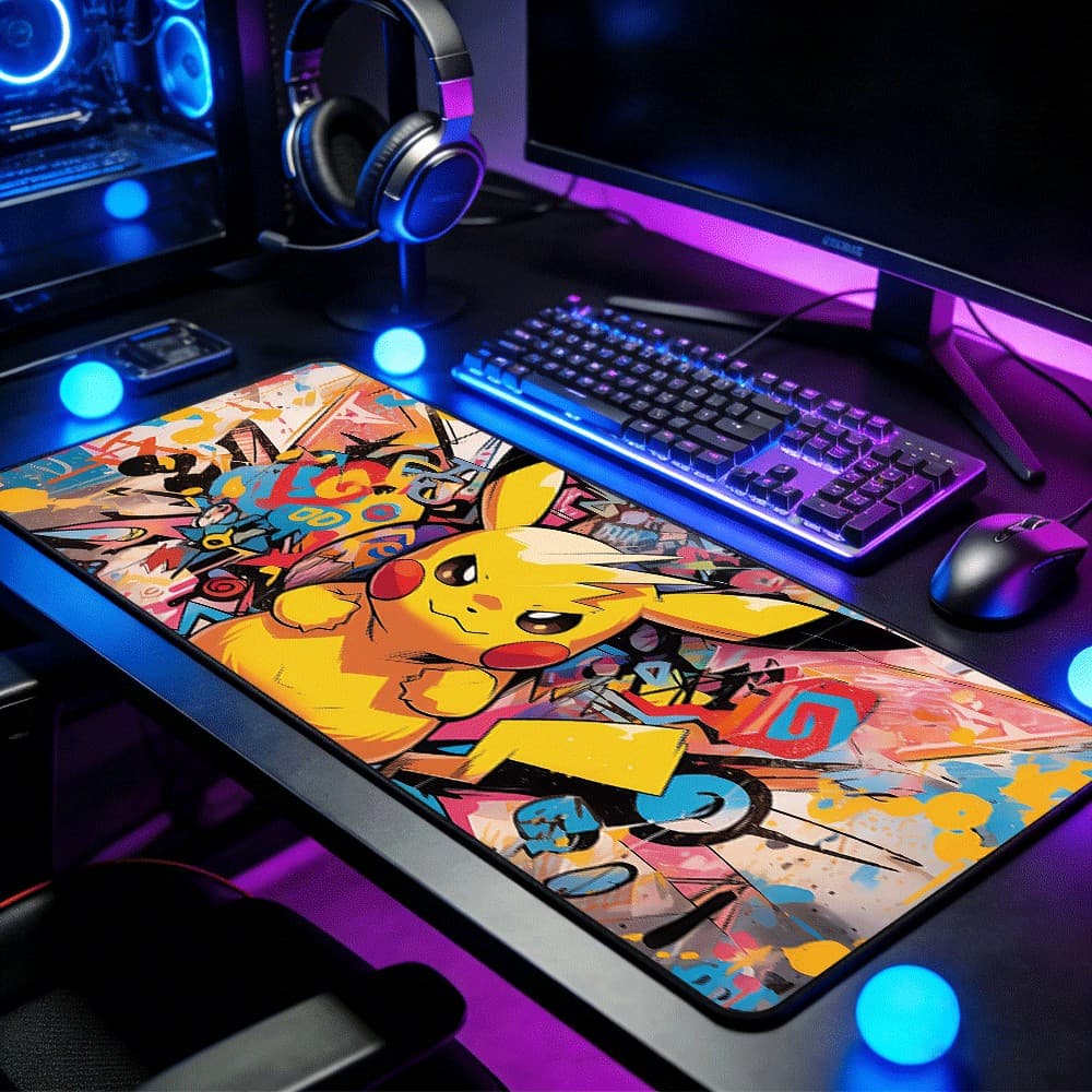 Mouse Pad Grande Gengar Estilo Vermelho Base De Grafite Antiderrapante De Alta Precisão Para PC E Notebook Gamer
