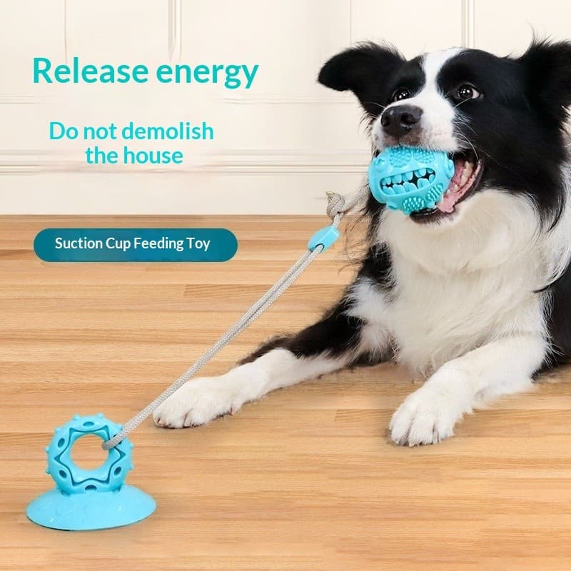 Brinquedos para animais de estimação sugador de cachorro vazando brinquedos de tensão de comida Molar resistente à mordi
