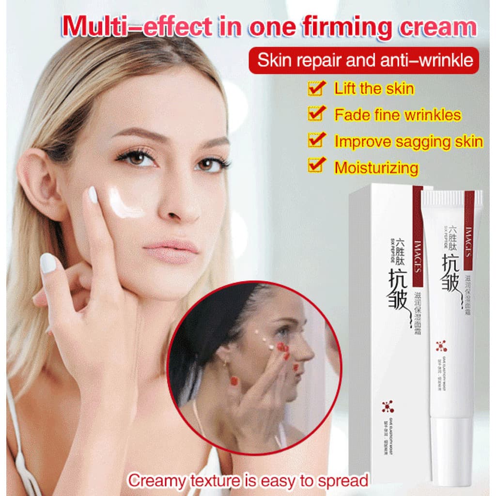 【Pele Jovem】Hexapeptide Anti-Wrinkle Cream/ Creme Hidratante/Firmador/ Anti-Idade