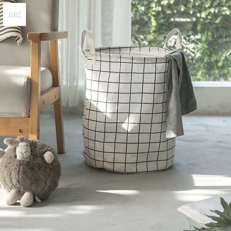 Cesto De Roupa Suja Impermeável Dobrável-Caixa De Armazenamento De Brinquedos Para Organizador De Banheiro