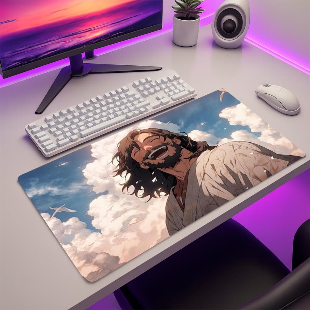 Mouse Pad Gamer Personalizado Grande Apoio Ergonômico Base Paisagens Antiderrapante para Notebook