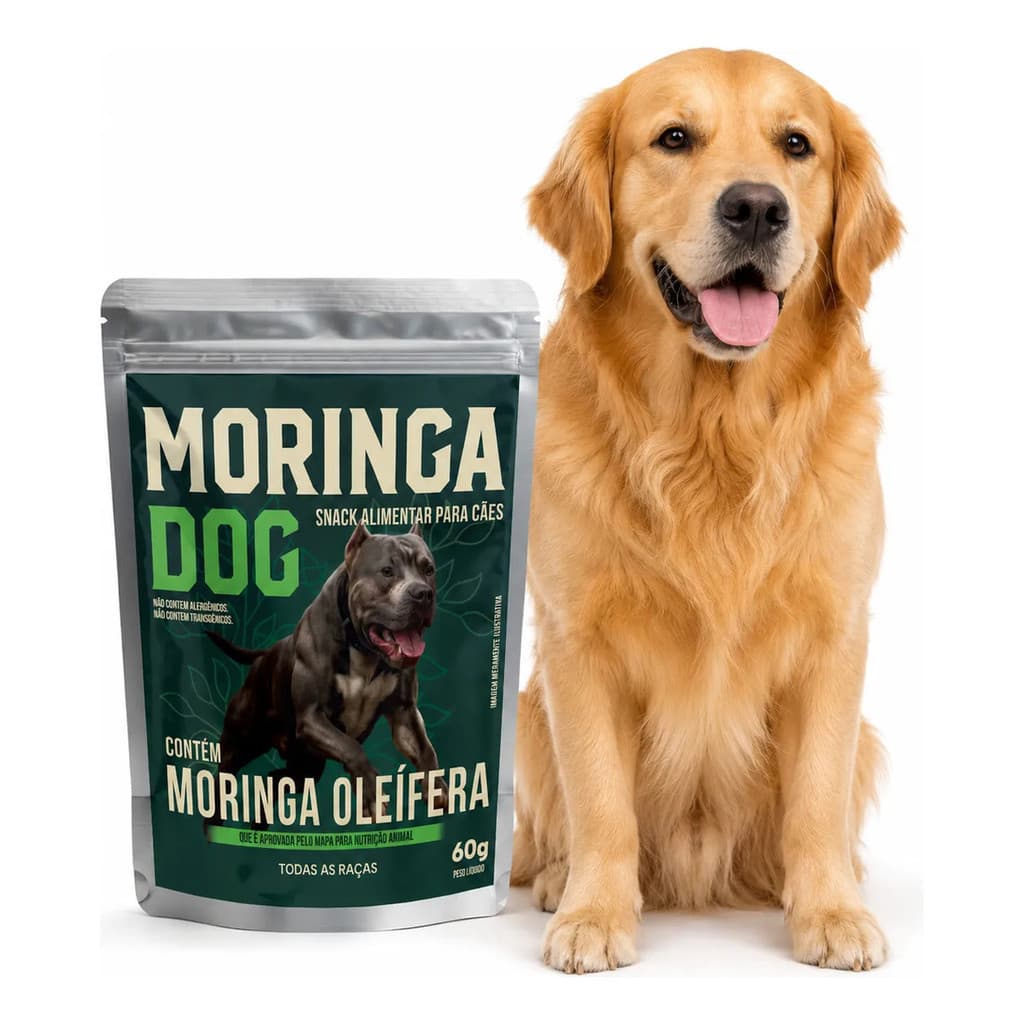 Moringa Dog 60g Snack Natural Saudável Para Cães