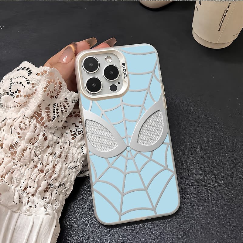 Capinha para iPhone 17/16/15/14/13/12/11 Pro Max Capa de celular premium antiderrapante do Homem-Aranha para casais