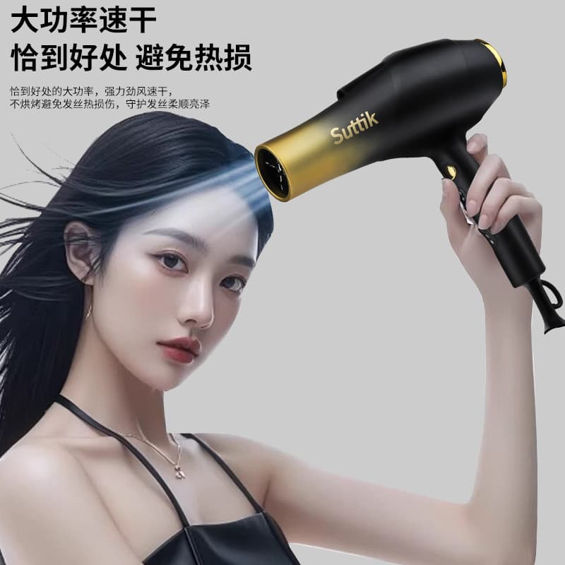 Secador De Cabelo De Íon Negativo De Alta Potência premium Para Salão De Beleza E Uso Doméstico-Profissional De Secagem 