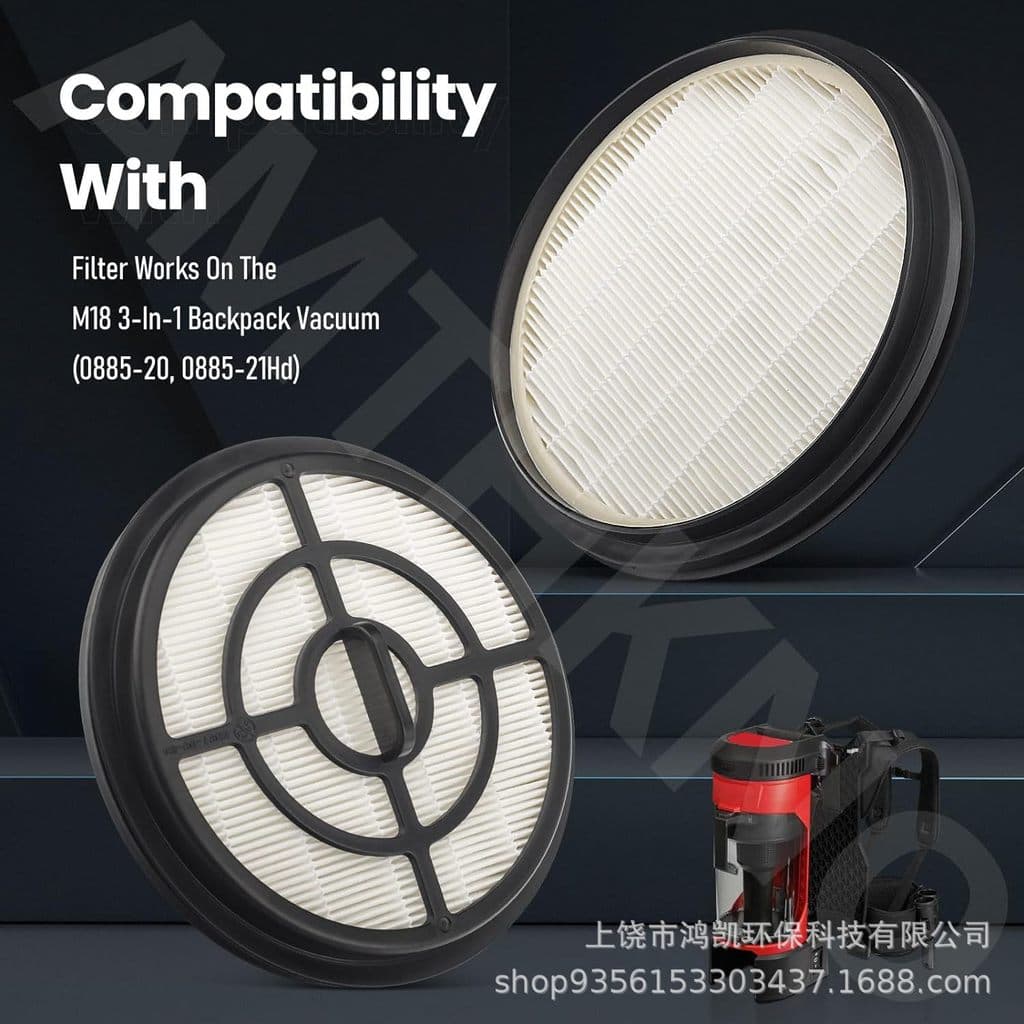 Adequado para acessórios de aspirador de pó Milwaukee M18 combustível 3 em 1 mochila aspirador de pó 0885-209.4-160