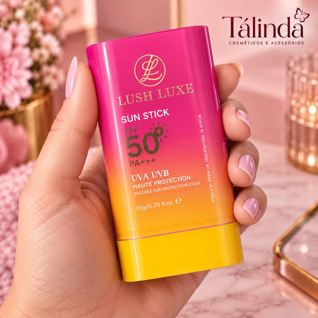 Protetor Solar Lush Luxe Sun Stick FPS 50+ PA+++ Bastão 20g UVA UVB – FF25-04