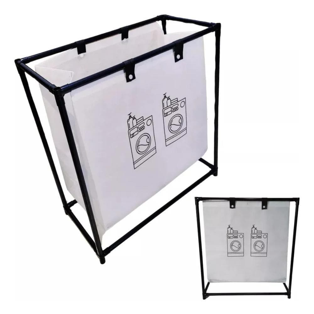 Cesto de Roupa Suja Dobravel com Forro Removivel, Organizador Multiuso Desmontavel para Lavanderia, Quarto, Banheiro e