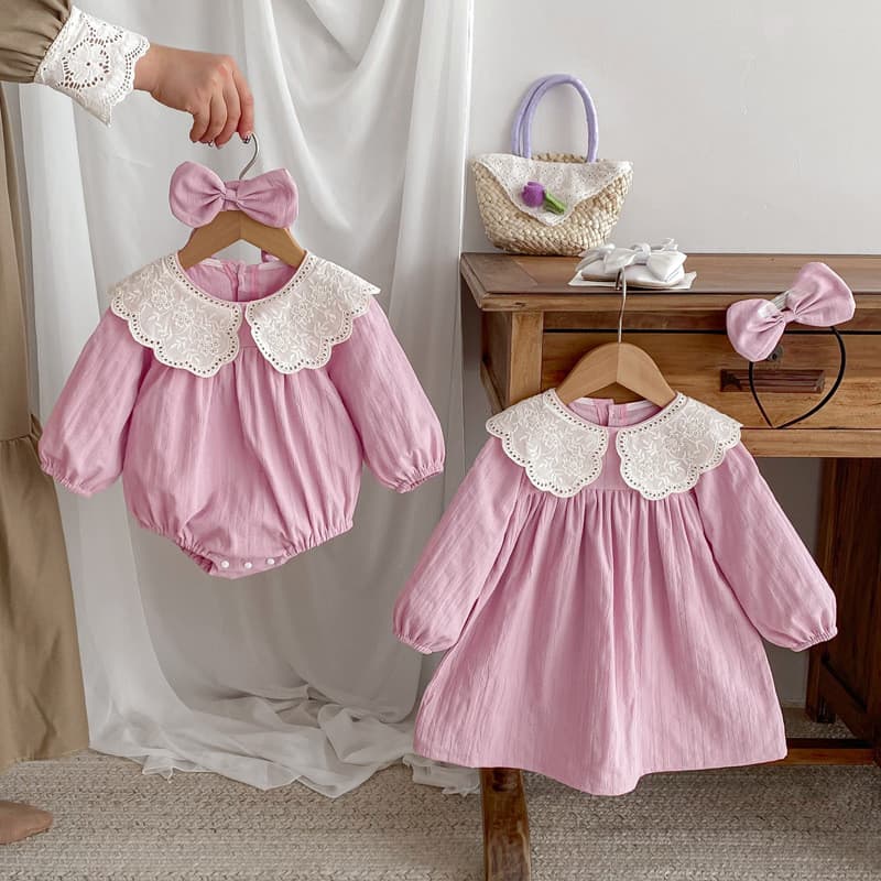 Bebê roupas de bebê menina macacão de bebê meninas vestido de manga comprida classe A roupas infantis algodão puro