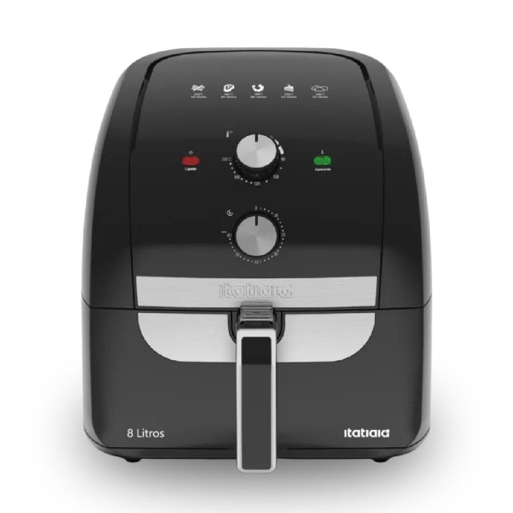 Fritadeira Elétrica Air Fryer Sem Óleo 8l Itatiaia Afita1003