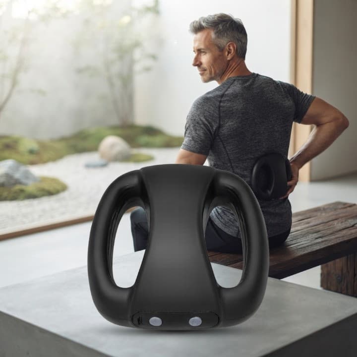Massageador Anel Portátil Recarregável USB Mini Elétrico Para Relaxamento Muscular em Casa e Viagens Baoshi