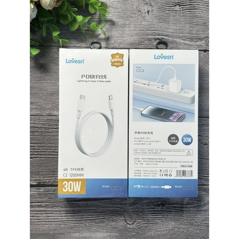 Carregador Haiyun adequado para Apple 6 Carga rápida 30WPD Cabo de dados Apple 14 Carga rápida para celular Cabo de dado