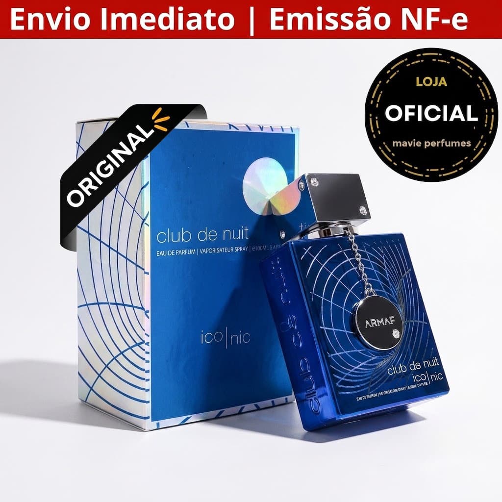 ⚡Frete Grátis Perfume Club De Nuit Iconic Blue Armaf Eau De Parfum 105ml Perfume Árabe Masculino Importado Alta Fixação