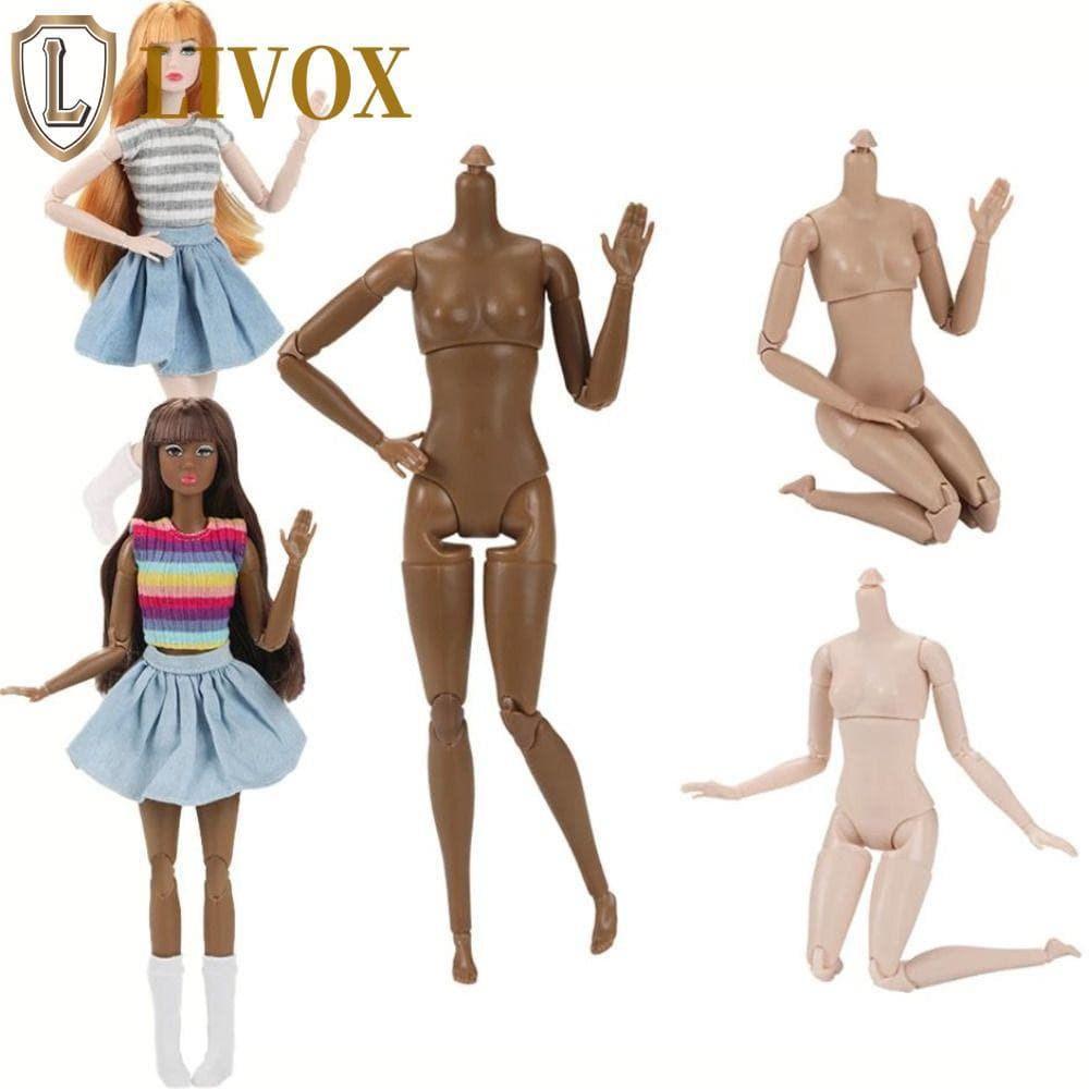 Bonecas BJD Nuas Articuladas LIVOX , Boneca Super Modelo Móvel Removível , Corpo De Figura De Ação De Sólida De Substitu