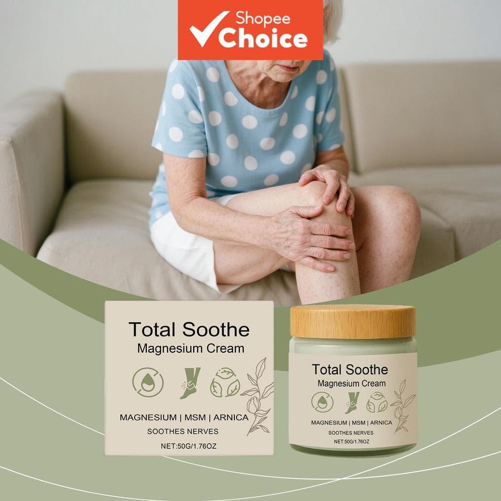 Creme Corporal de Magnésio com Ginseng e Arnica 50g | Creme Hidratante e Alívio Muscular | Hidratante Corporal Nutritivo