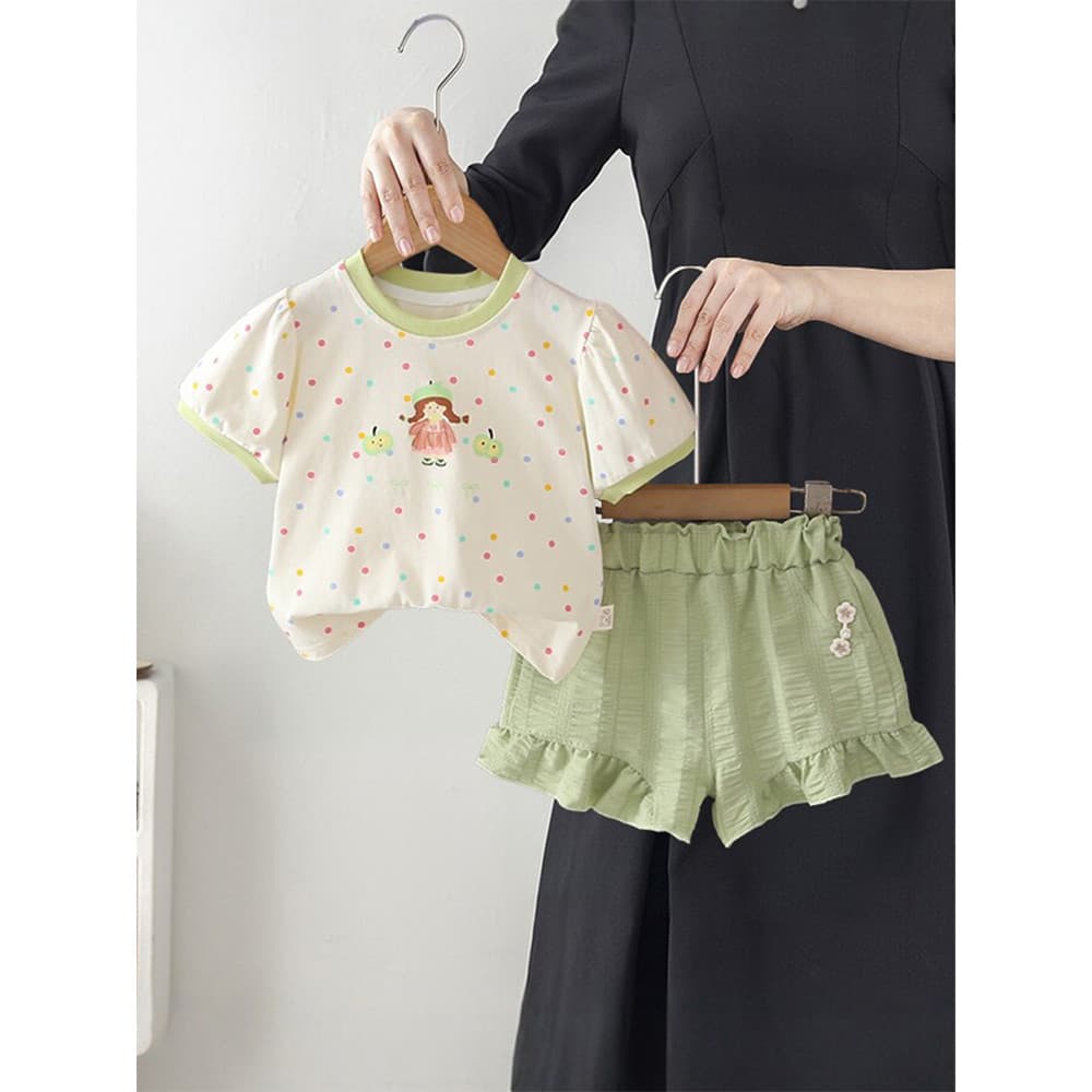 Bebê menina verão terno um ano de idade crianças roupas menina bebê fino divisão menina roupas verão 2026 novo estilo