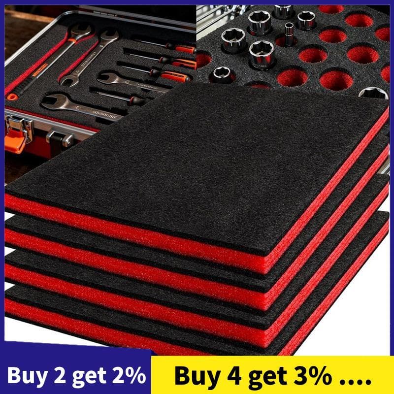Folhas De Almofada De Espuma 16x12x1 Polegada 4 Pacotes Caixa De Ferramentas Forro Organizador Para Inserções De Armazen