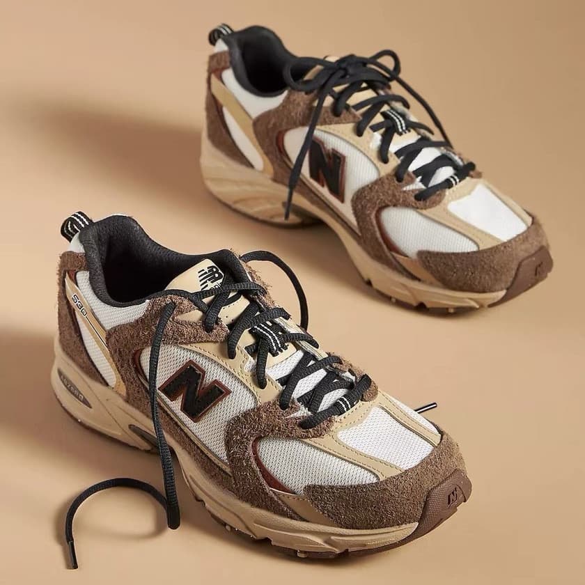 Tênis de corrida NB530 para comércio exterior, tênis esportivos de malha estilo retrô, tênis casuais leves para casais, 