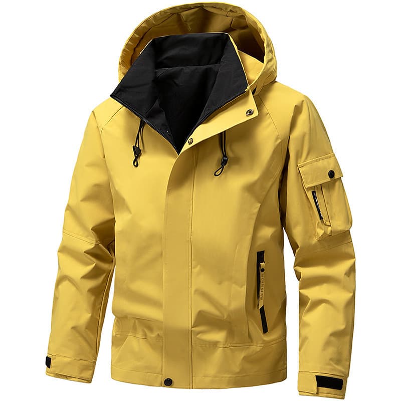 Jaqueta masculina de três provas jaqueta novo estilo jaqueta masculina 2026 primavera outono moda rua Wear com capuz Wor