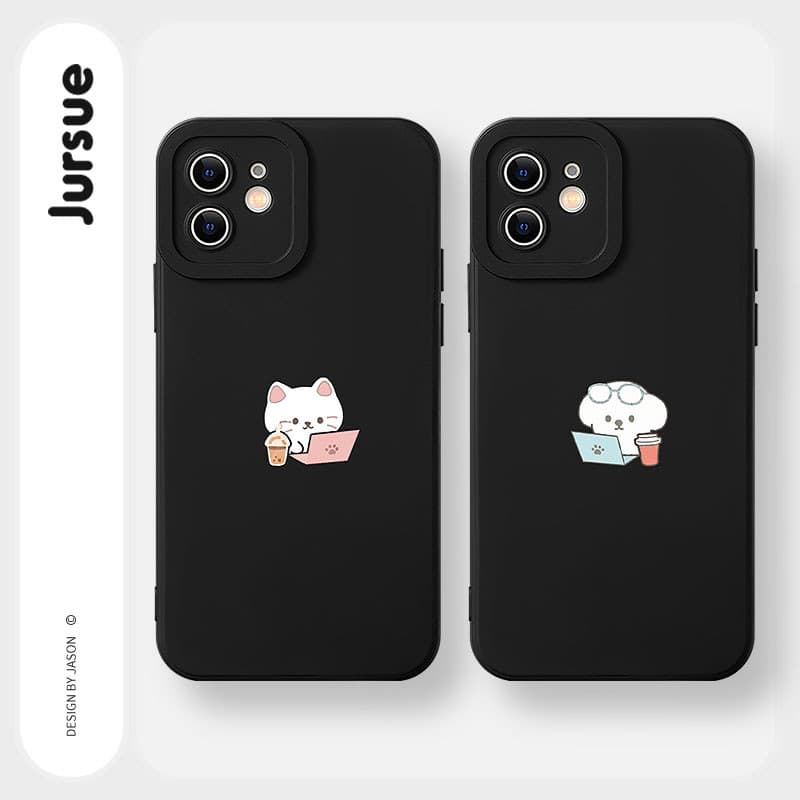 Capa para celular Casal Fofa Fofo Fofinho Capinha para iPhone 18 17 16 15 14 13 12 11 Pro Max X XS XR 7 8 Plus MZ5070864