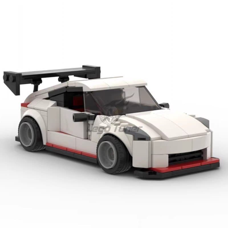 Blocos de montar MOC compatíveis com o modelo de carro de corrida Lego 91016 Nissan 350z, brinquedo de carro de 8 veloci