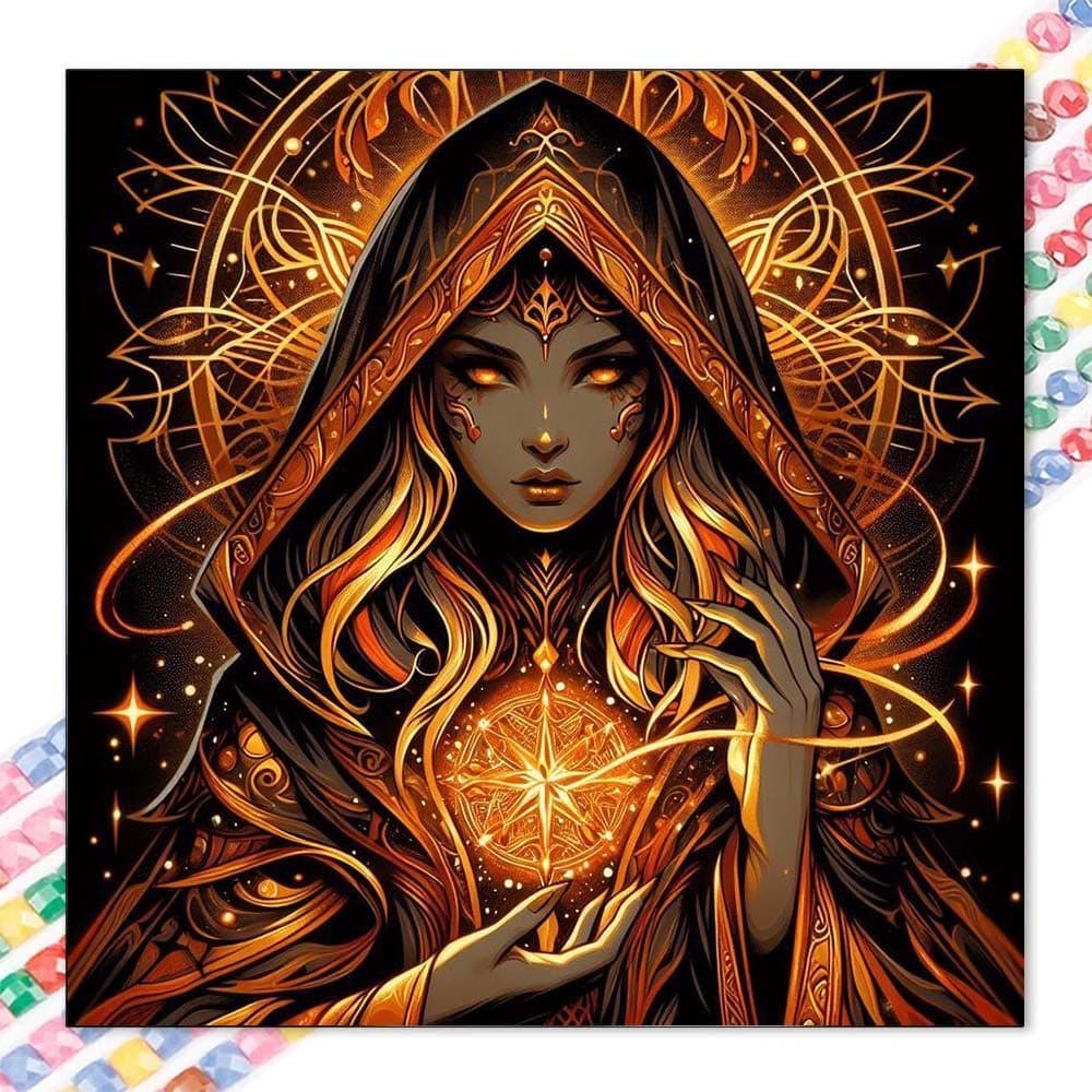 5D diy diamante completo redondo pintura diamante-Kit de pintura diamante mágico, luz das estrelas mosaico lona diy arte