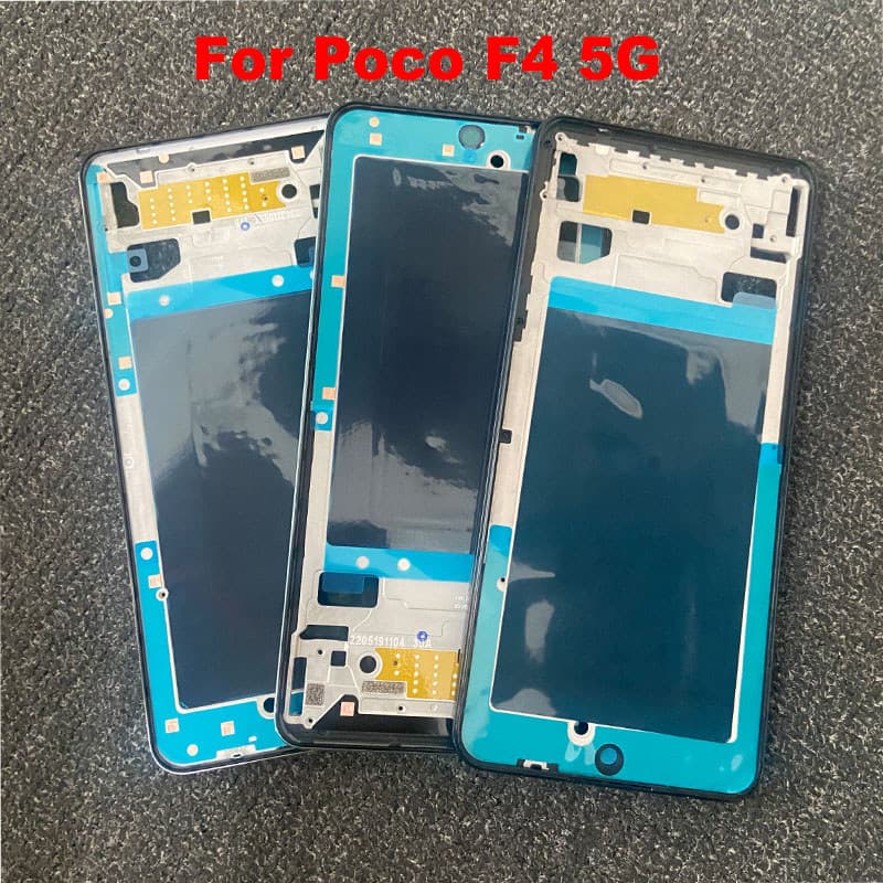 Para Xiaomi Poco F4 5G Quadro Médio LCD Moldura Frontal Habitação Placa Smartphone Peças De Reparo Modelo Substituição