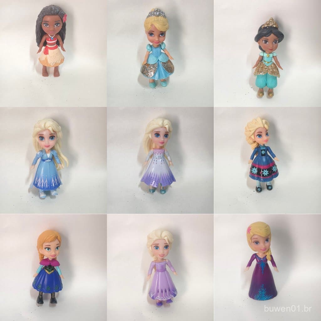 Boneca Princesa Branca de Neve, Melinda, Sereia, Dora, Elsa, Anna, boneca de mão com membros articulados 11HR